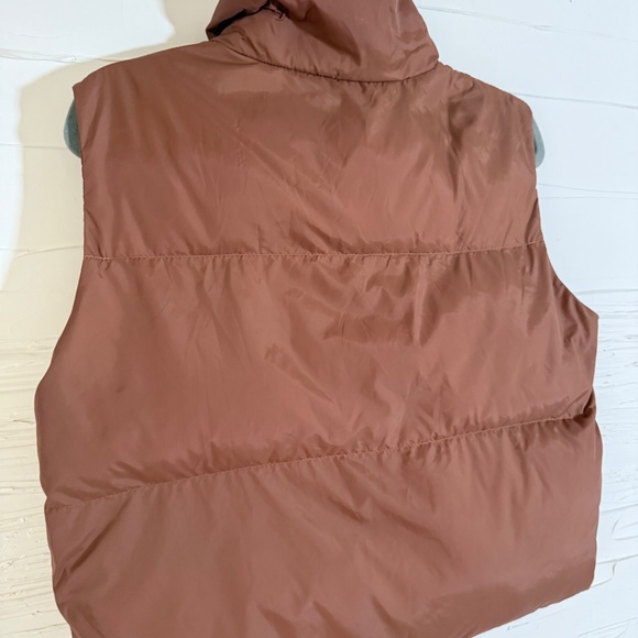 SHEIN Puffer Vest | Size XS | Brown - Picture 6 of 6